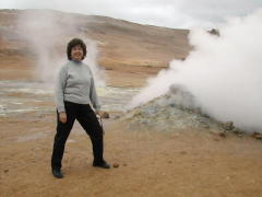 Ms Becky near a fumarole (DSCN1692.jpg)